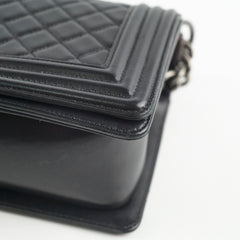 Chanel Old Medium Boy Black