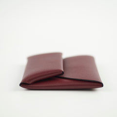 Hermes Bastia Coin Purse Madame Rouge H