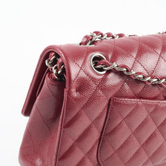 Chanel Medium M/L Caviar Classic Flap Red