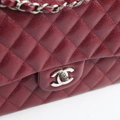 Chanel Medium M/L Caviar Classic Flap Red