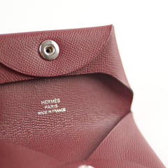 Hermes Bastia Coin Purse Madame Rouge H
