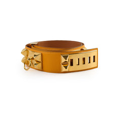 Hermes Collier De Chien CDC Belt Yellow Size 85