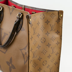 Louis Vuitton MM On The Go Tote Reverse Monogam
