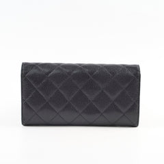 Chanel Caviar Long Wallet Black Series 20