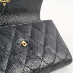 Chanel Caviar Long Wallet Black Series 20