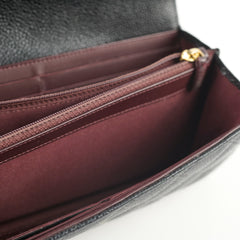 Chanel Caviar Long Wallet Black Series 20