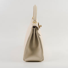 Hermes Kelly 28 Togo GHW Craie C Stamp