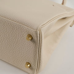 Hermes Kelly 28 Togo GHW Craie C Stamp