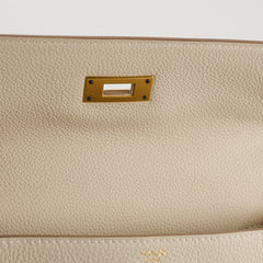 Hermes Kelly 28 Togo GHW Craie C Stamp