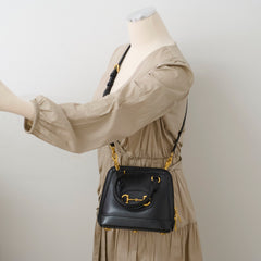 Gucci Mini Horsebit 1955 Top Handle Black