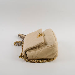 Chanel 19 Small Beige Series 30