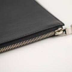 Louis Vuitton Epi Zip Pouch Black 27