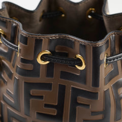 Fendi Mon Tresor Mini Brown Leather