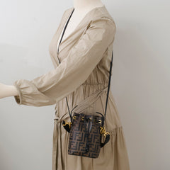 Fendi Mon Tresor Mini Brown Leather