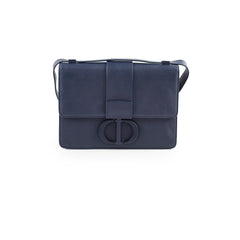 Christian Dior 30 Montaigne Bag Navy Leather