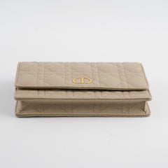 Christian Dior Caro Pouch with Chain Sand Beige