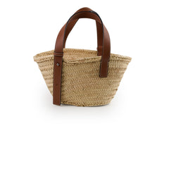 Loewe Small Raffia Basket Bag Beige