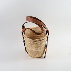 Loewe Small Raffia Basket Bag Beige
