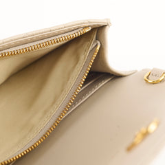 Christian Dior Caro Pouch with Chain Sand Beige