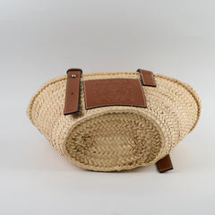 Loewe Small Raffia Basket Bag Beige