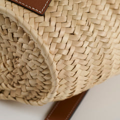 Loewe Small Raffia Basket Bag Beige