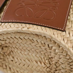 Loewe Small Raffia Basket Bag Beige