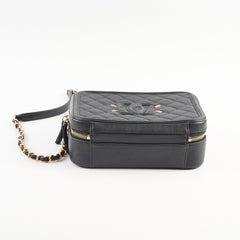 Chanel Filigree Vanity Medium Black Caviar (25 Series)