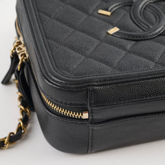 Chanel Filigree Vanity Medium Black Caviar (25 Series)