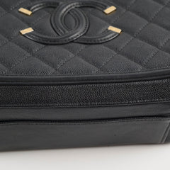 Chanel Filigree Vanity Medium Black Caviar (25 Series)