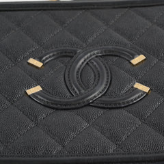Chanel Filigree Vanity Medium Black Caviar (25 Series)