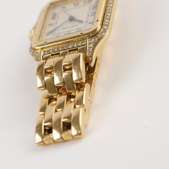 Cartier Vintage De Panthere Watch Medium Yellow Gold with Diamonds 127000M
