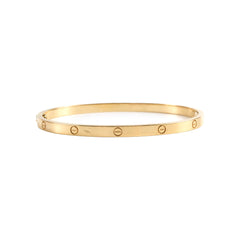 Cartier Small Model Love Bracelet Yellow Gold Size 17