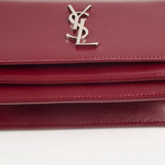 Saint Laurent Mini Sunset Burgundy