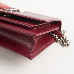 Saint Laurent Mini Sunset Burgundy