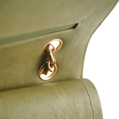 Chanel Chevron M/L Classic Flap Khaki22394 Chanel Chevron M/L Classic Flap Khaki