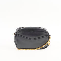 Saint Laurent Mini Lou Camera Bag Leopard / Black