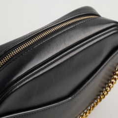 Saint Laurent Mini Lou Camera Bag Leopard / Black