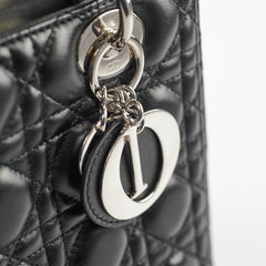 Christian Dior Lady Dior lambskin Black