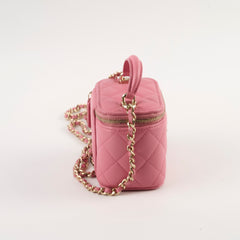 Chanel Micro Vanity Bag Pink Microchip