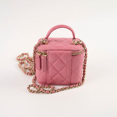 Chanel Micro Vanity Bag Pink Microchip