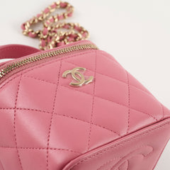 Chanel Micro Vanity Bag Pink Microchip