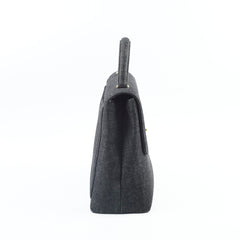 Chanel Vintage Kelly Denim Black