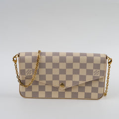 Louis Vuitton Felicie Crossbody clutch Damier Azur