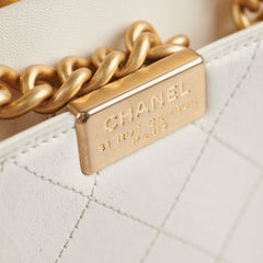 Chanel Reversible Flap White GHW 25 Series