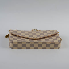 Louis Vuitton Felicie Crossbody clutch Damier Azur