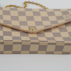 Louis Vuitton Felicie Crossbody clutch Damier Azur
