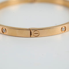 Cartier Small Model Love Bracelet 10 Diamonds Size 16