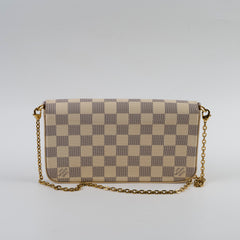 Louis Vuitton Felicie Crossbody clutch Damier Azur