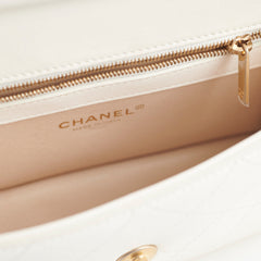 Chanel Reversible Flap White GHW 25 Series