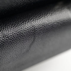 Chanel Vintage Small Caviar Classic Flap Black 24k Gold Plating 7 Series